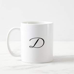 D initiales Accent Coffee Tasse-Mother's Day Gift- Kaffeetasse