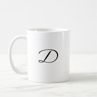 D initiales Accent Coffee Tasse-Mother's Day Gift- Kaffeetasse
