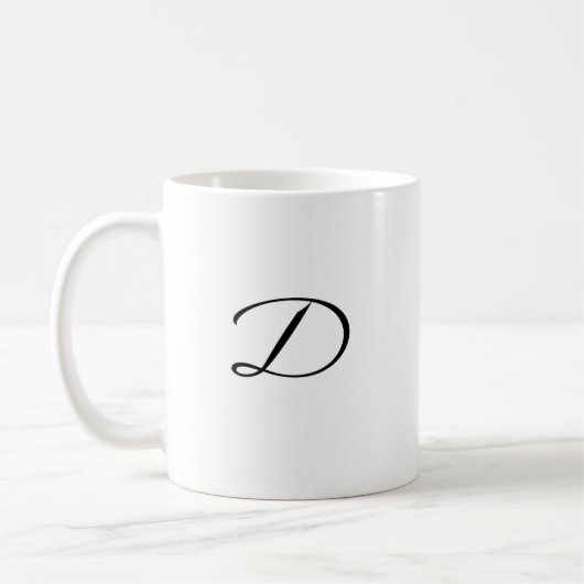 D initiales Accent Coffee Tasse-Mother's Day Gift- Kaffeetasse (Links)