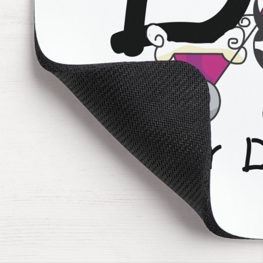 D ist für Dalmation T-Shirts und Geschenke Mousepad (Ecke)