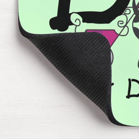 D ist für Dalmation T-Shirts und Geschenke Mousepad (Ecke)