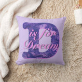 D ist für Design Lila Abstrakt Kissen (Decke)