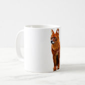 D ist für Dhole Kaffeetasse (Vorderseite Links)