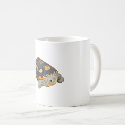 D ist für Diamond Back Terrapin Kaffeetasse (VorderseiteRechts)