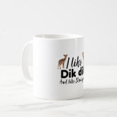 D ist für Dik Dik Kaffeetasse (Vorderseite Links)