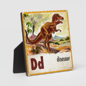 D ist für Dinosaurier Fotoplatte (Vorderseite)