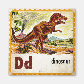 D ist für Dinosaurier Magnet (Vorne)
