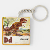 D ist für Dinosaurier Schlüsselanhänger (Rückseite)