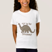 D ist für Dinosaurier T-Shirt (Vorderseite)