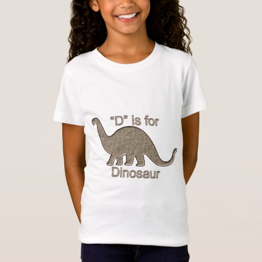 D ist für Dinosaurier T-Shirt (Vorderseite)