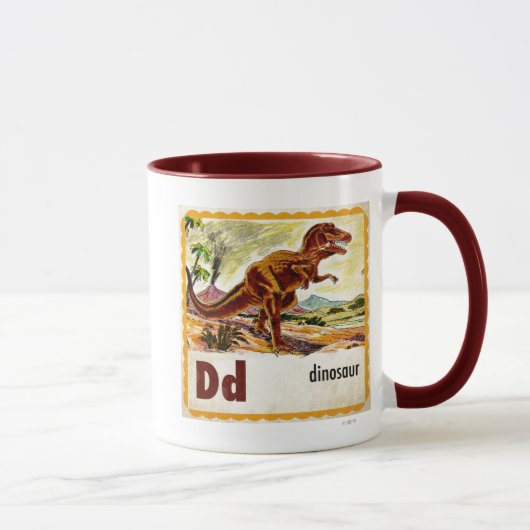 D ist für Dinosaurier Tasse (Rechts)
