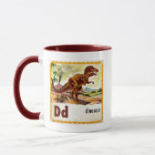 D ist für Dinosaurier Tasse (Links)