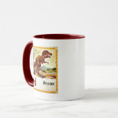 D ist für Dinosaurier Tasse (Vorderseite Links)