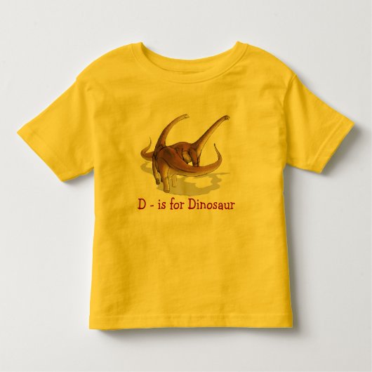 D ist für Dinosaurieralamosaurus-Kleinkind-T - Kleinkind T-shirt (Vorderseite)