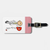 D ist für Doktor Gepäckanhänger (Vorderseite horizontal)