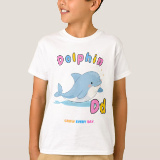"D ist für Dolphin" Alphabet T-Shirt - jeden Tag w