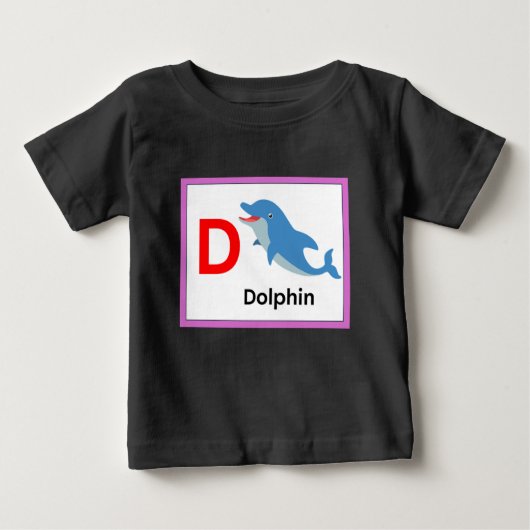 D ist für Dolphin Baby T-shirt (Vorderseite)