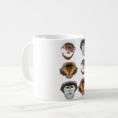D ist für Douc Langur Monkey Kaffeetasse (Vorderseite Links)