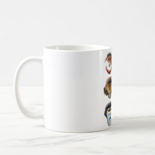 D ist für Douc Langur Monkey Kaffeetasse (Links)