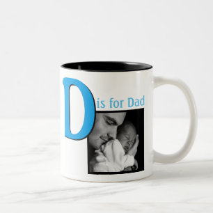 D ist für Vater Zweifarbige Tasse