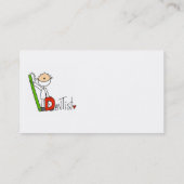 D ist für Zahnarzt Visitenkarte (Rückseite)