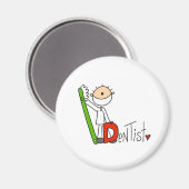 D ist für Zahnärzte Magnet (Vorderseite/Rückseite)