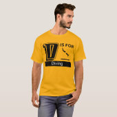 D ist zum Tauchen T-Shirt (Vorne ganz)