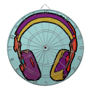 D.J. dj Headphone Dartscheibe