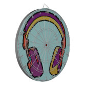 D.J. dj Headphone Dartscheibe (Vorderseite Links)