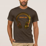D.J. Music Entertainment Brawn T-Shirt<br><div class="desc">Cooles Design zum Thema DJ. Graphic DJ Headphone personalisiert mit dem Namen des DJ</div>