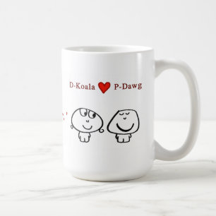 "D-Koala Herz P-Kumpel " Kaffeetasse