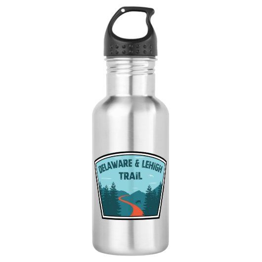 D&L Trail Pennsylvania Edelstahlflasche (Vorderseite)