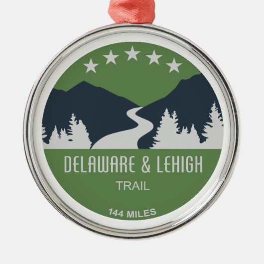D&L Trail Pennsylvania Ornament Aus Metall (Vorne)