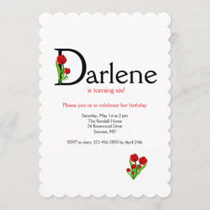 "D" Letter (Fügen Sie einen Vornamen mit Buchstabe Einladung