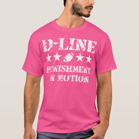 D-Line Strafe in Motion Football Defensive Lin T-Shirt (Vorderseite)