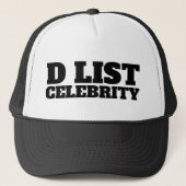 D LIST CELEBRITY TRUCKERKAPPE (Vorderseite)