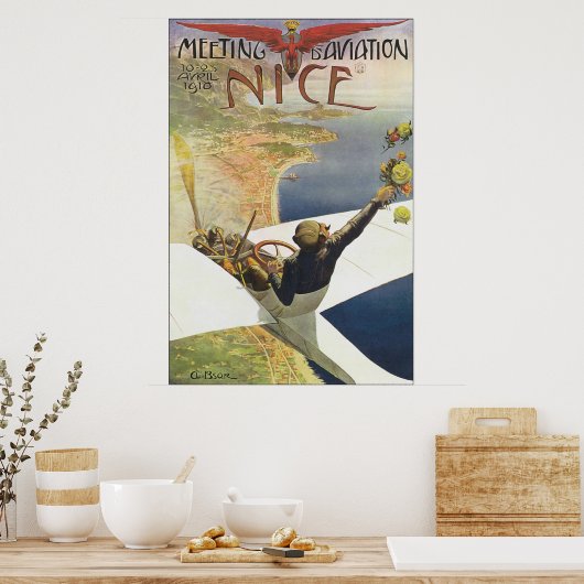 D' Luftfahrt Poster (Küche)