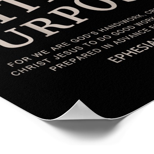 D mit einer Handtasche Niedlichen Christlichen Tee Poster (Ecke)