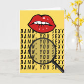 D*mn You Sexy - Finden Sie die Lie Greeting Card Karte (Gelbe Blume)