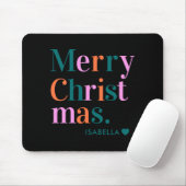 D Modern Colorful Merry Christmas Mousepad (Mit Mouse)