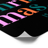 D Modern Colorful Merry Christmas Poster (Ecke)