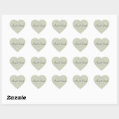 D Monogram Heart Stickers | UMSCHLAG AUFKLEBER (Blatt)
