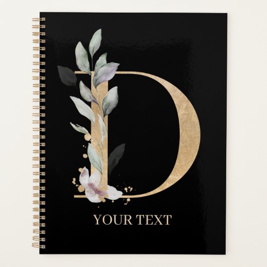 D Monogram Personalisierte Planer (Vorderseite)