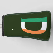 D Monogram überlagert sich auf irischer Flagge Golf Headcover (Vorderseite)