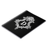 D Monogramm Initiale Notizblock (Linke Seite)