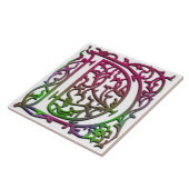 D Monogramm Keramik "Besque Garden" Fliese (Seite)