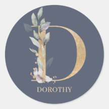 D Monogramm Personalisierter, klassischer, blutför