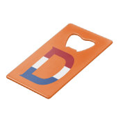D-Monogramm überlagert auf NLD-Flagge auf oder abb Geldbeutel Flaschenöffner (Rückseite Schrägansicht)
