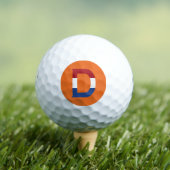D Monogramm überlagert auf NLD-Flagge auf oder be6 Golfball (Insitu T-Shirt)