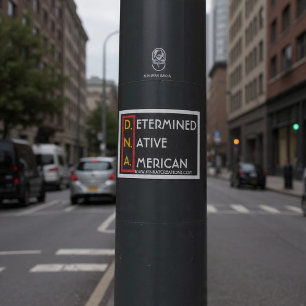 D.N.A. (RYBW) - Determined Native American Aufkleber